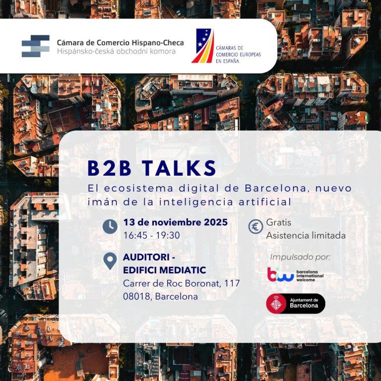 B2B Talks: El ecosistema digital de Barcelona, nuevo imán de la inteligencia artificial